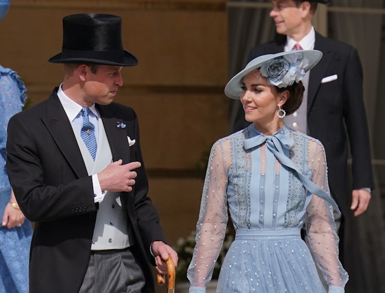 LONDON, ENGLAND - MAY 09: Prince William, Prince of Wales and Catherine, Princess of Wales during Ki...