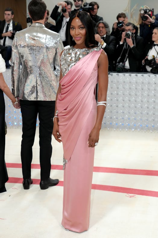 Naomi Campbell attends the 2023 Met Gala Celebrating "Karl Lagerfeld: A Line Of Beauty" at Metropoli...