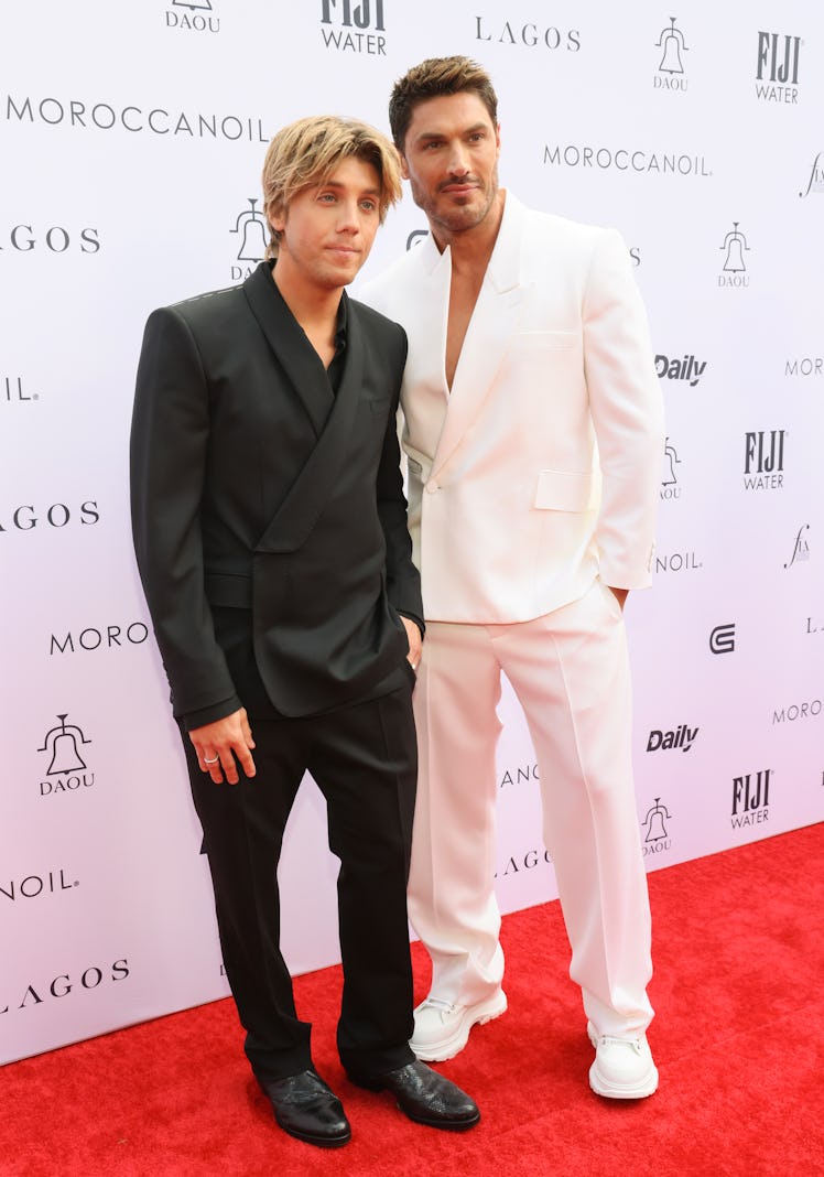 Lukas Gage and Chris Appleton attend Daily Front Row's 7th annual Fashion Awards.