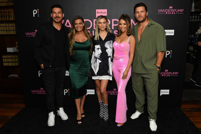 Vanderpump Rules -- "Season 10 Reunion Watch Party" -- Pictured: (l-r) Jax Taylor, Brittany Cartwrig...