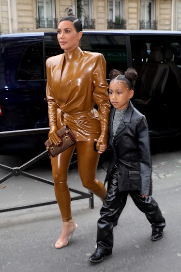 Kim Kardashian and her daughter North West 