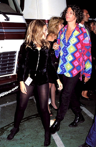 Kylie Minogue and Michael Hutchence at the 1990 MTV Video Music Awards