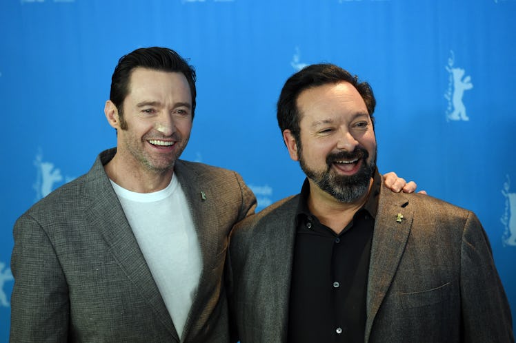 BERLIN, GERMANY - FEBRUARY 17: Actor Hugh Jackman (L) and director James Mangold (R) attend the phot...