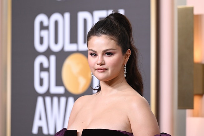 Selena Gomez at the 80th Annual Golden Globe Awards held at The Beverly Hilton on January 10, 2023 i...