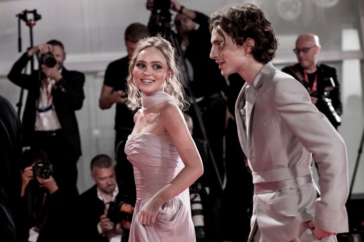 Lily-Rose Depp and Timothee Chalamet