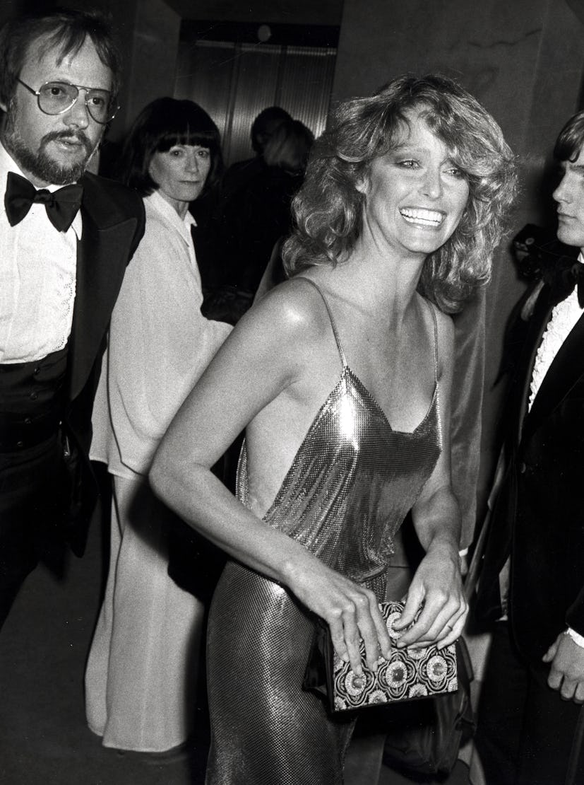 Jay Bernstein and Farrah Fawcett (Photo by Ron Galella/Ron Galella Collection via Getty Images)