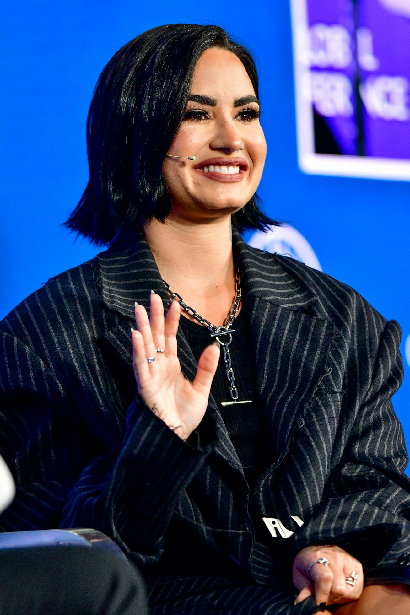 BEVERLY HILLS, CALIFORNIA - MAY 03: Demi Lovato attends the 2023 Milken Institute Global Conference ...
