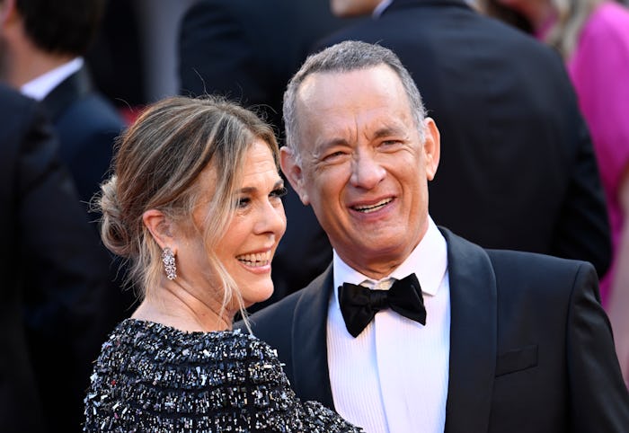 CANNES, FRANCE - MAY 23: Rita Wilson and Tom Hanks attend the "Asteroid City" red carpet during the ...