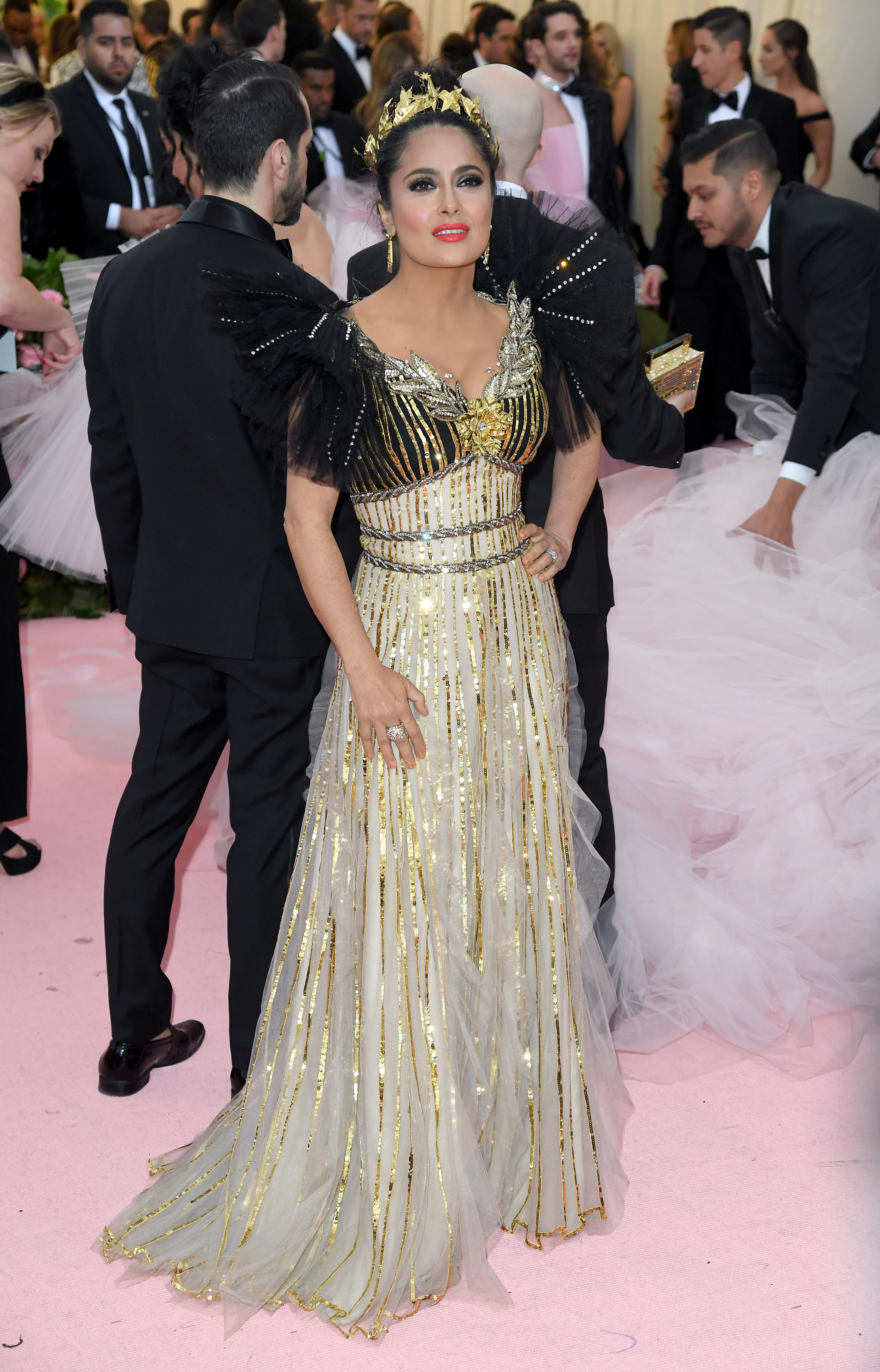 Salma Hayek's Best Red Carpet Looks: From '90s Slips to Couture