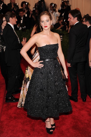 Jennifer Lawrence attends the Costume Institute Gala for the "PUNK: Chaos to Couture" exhibition at ...