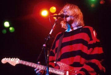 Kurt Cobain of Nirvana (Photo by KMazur/WireImage)