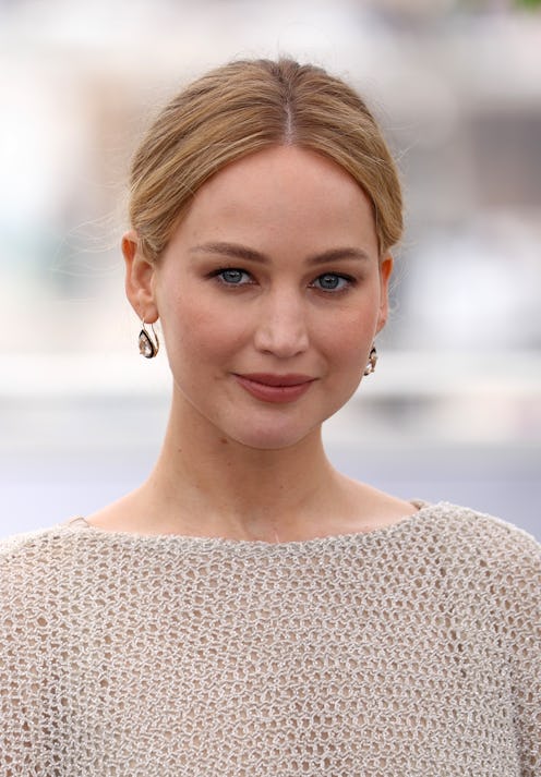 CANNES, FRANCE - MAY 21: Jennifer Lawrence attends the "Bread And Roses" photocall at the 76th annua...