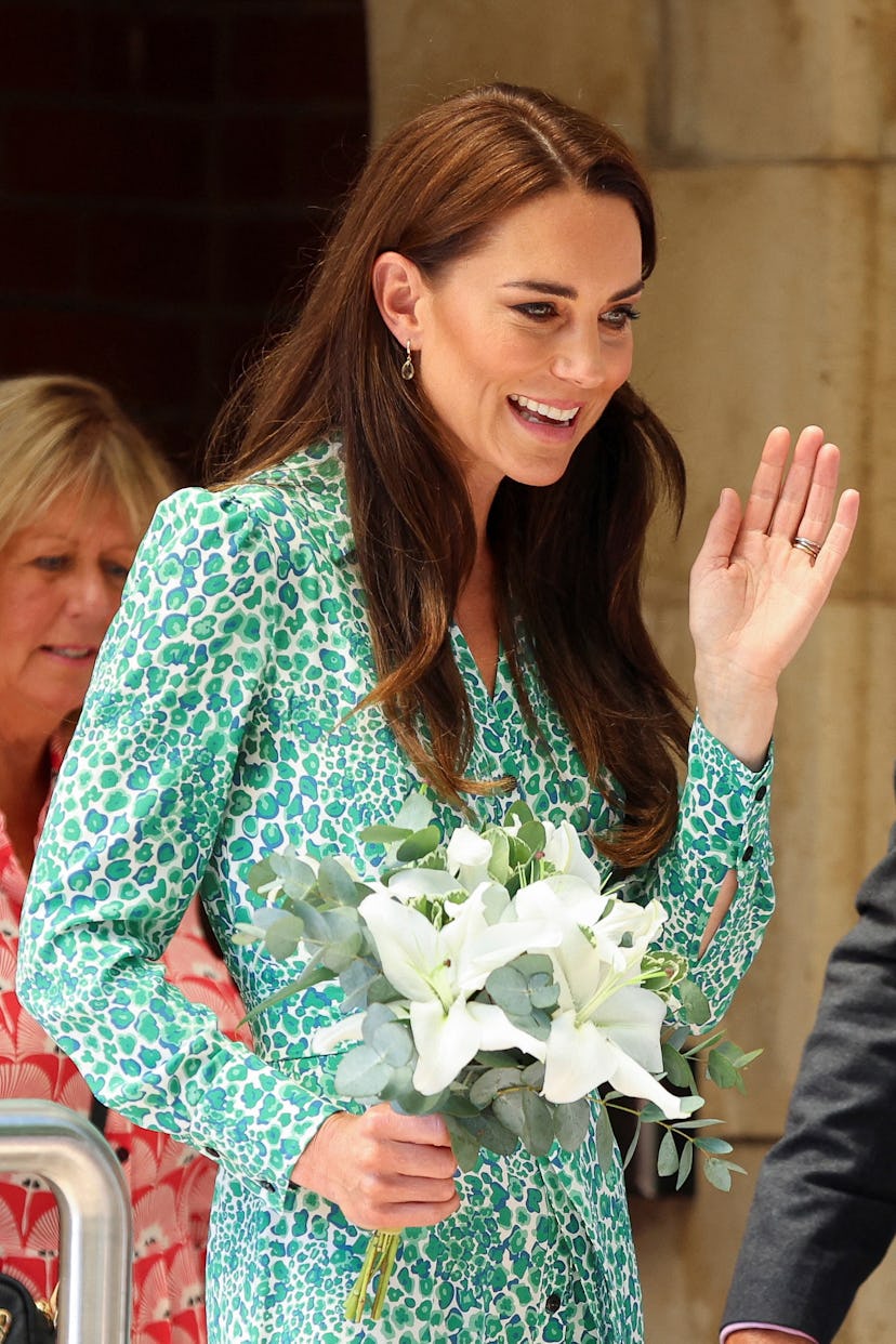 Kate Middleto at a visit of the Riversley Park Children's health centre.