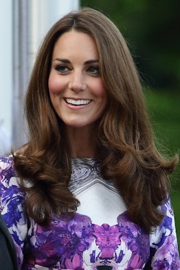 Kate Middleton thick curled hair 2012