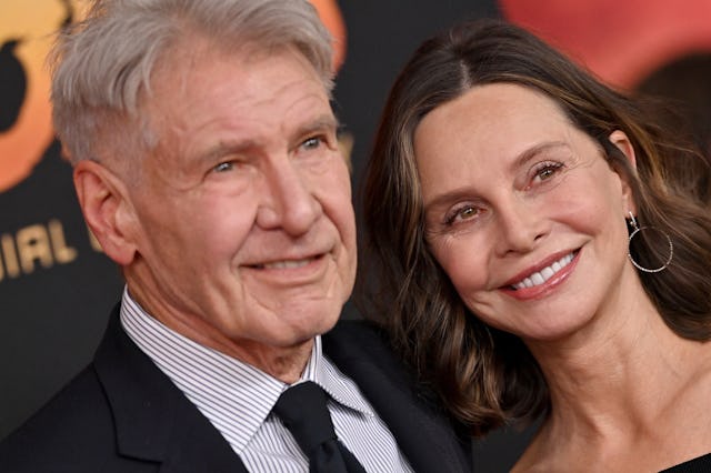 HOLLYWOOD, CALIFORNIA - JUNE 14: Harrison Ford and Calista Flockhart attend the Los Angeles Premiere...