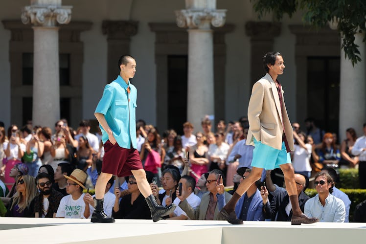 Models walk the runway at the Valentino Spring/Summer 2024 fashion show