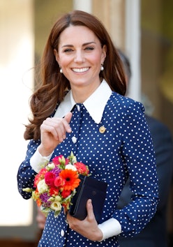 Kate Middleton polka dot dress with collar
