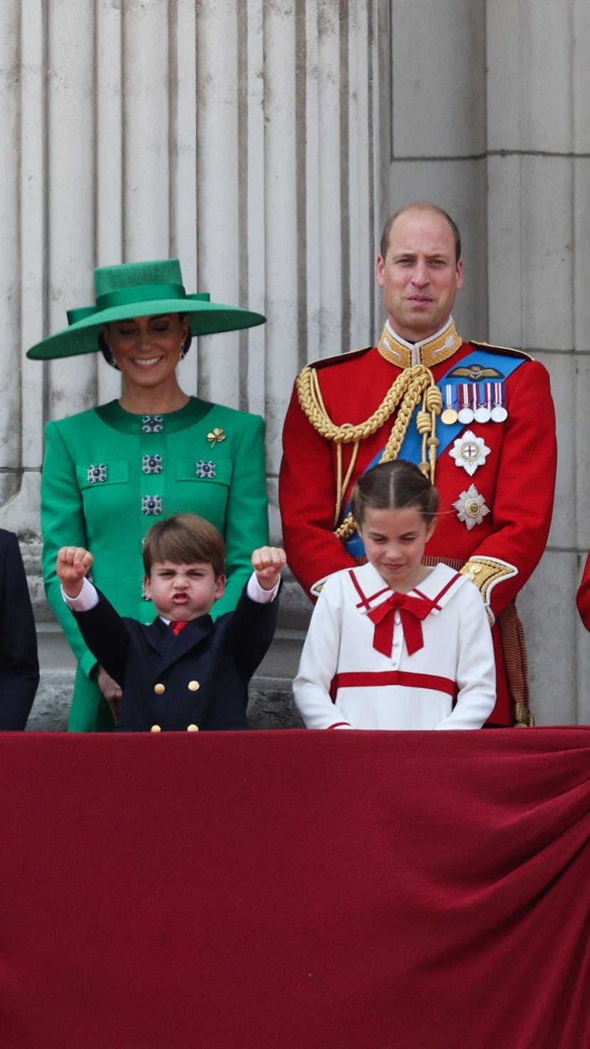 (L-R) Britain's Princess Anne, Princess Royal, Britain's Prince George of Wales, Britain's Prince Lo...