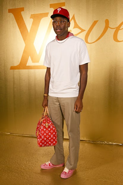 US rap singer, music producer, actor, designer, film director and artistic director Gregory Okonna, ...