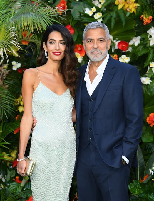 Amal Clooney red lipstick 2022
