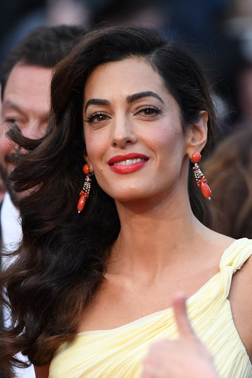 Amal Clooney red lipstick at Cannes 2017