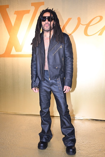 US singer, music composer and actor Leny Kravitz poses for a photocall at the Louis Vuitton Menswear...
