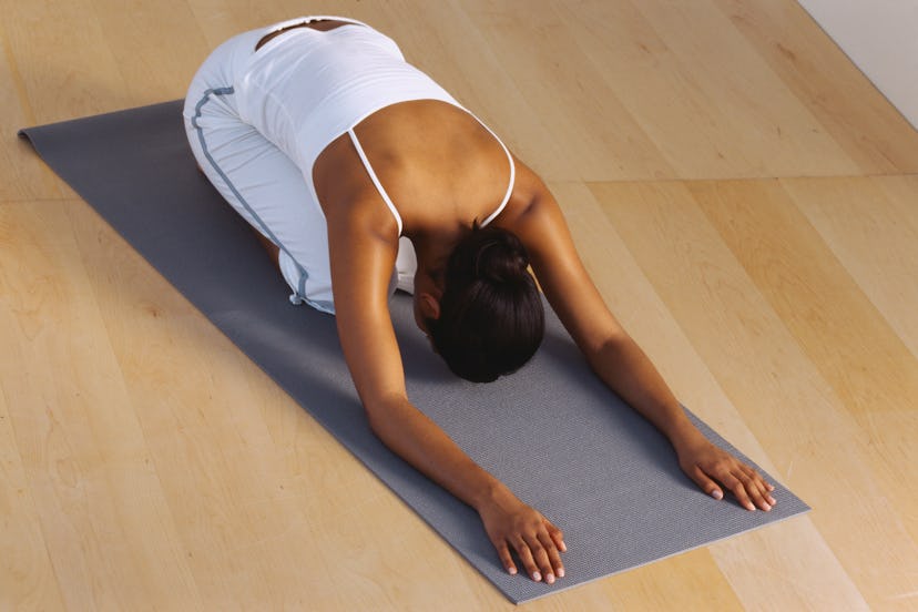 How to do child’s pose.