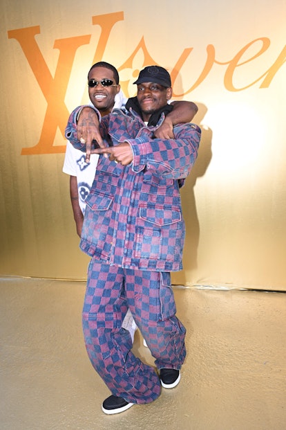 US rapper A$AP Ferg (L) and US rapper A$AP Nast pose for a photocall at the Louis Vuitton Menswear S...