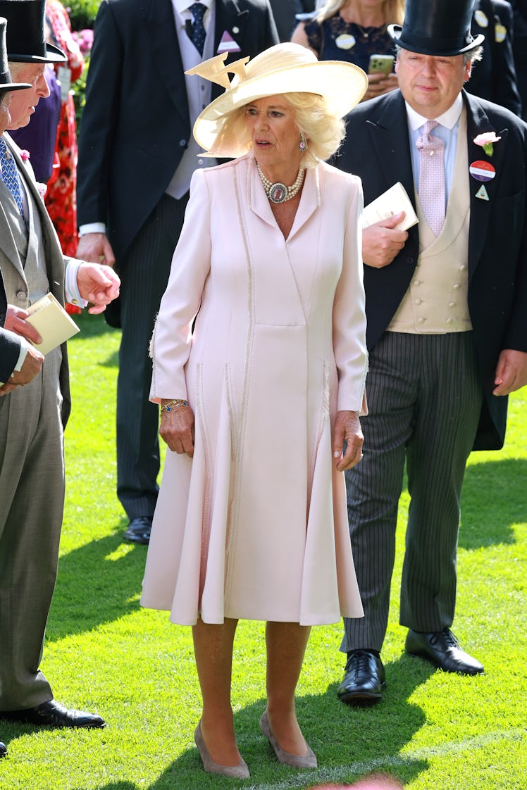 Queen Camilla attends day two of Royal Ascot 2023.