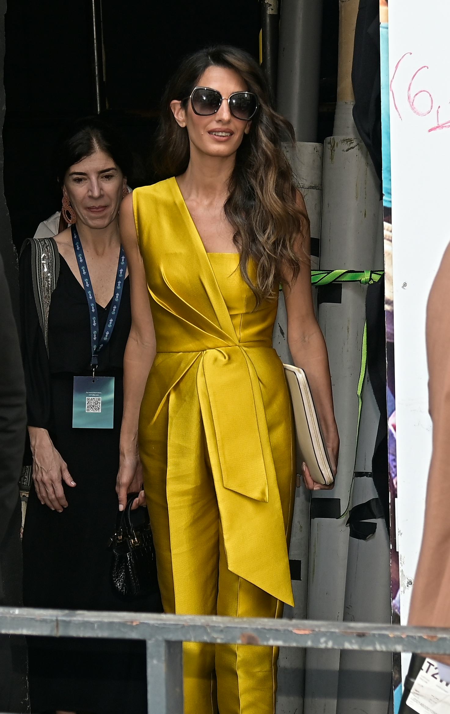 Amal clooney dress outlet yellow