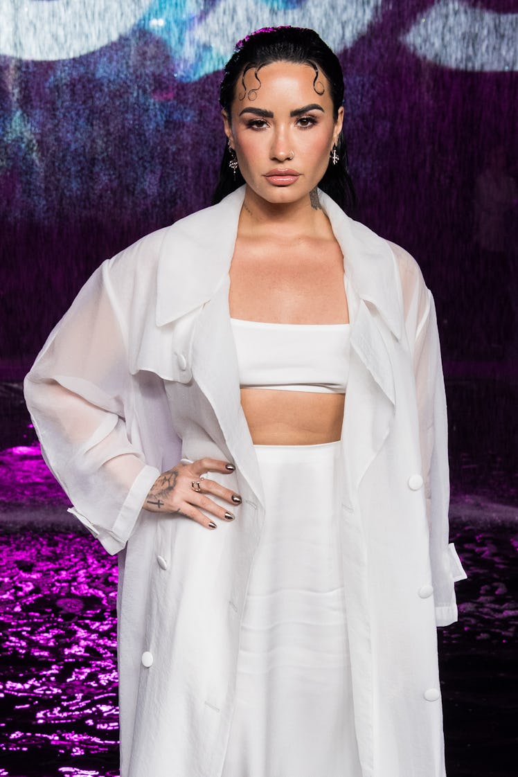 MIAMI, FLORIDA - MARCH 15: Demi Lovato attends the Boss Spring/Summer 2023 Miami Runway Show at One ...