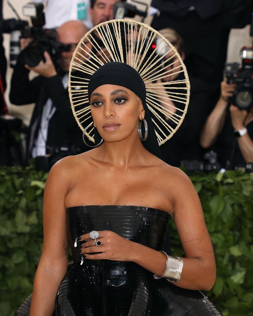 NEW YORK, NY - MAY 07: Solange attends "Heavenly Bodies: Fashion & the Catholic Imagination", the 2...