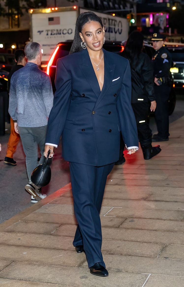 Solange Knowles is seen arriving to the New York Ballet 2022 Fall Fashion Gala