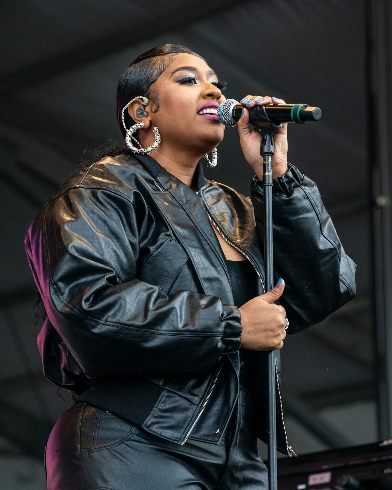 NEW ORLEANS, LOUISIANA - APRIL 29: Jazmine Sullivan performs on Day Two of 2023 New Orleans Jazz & H...