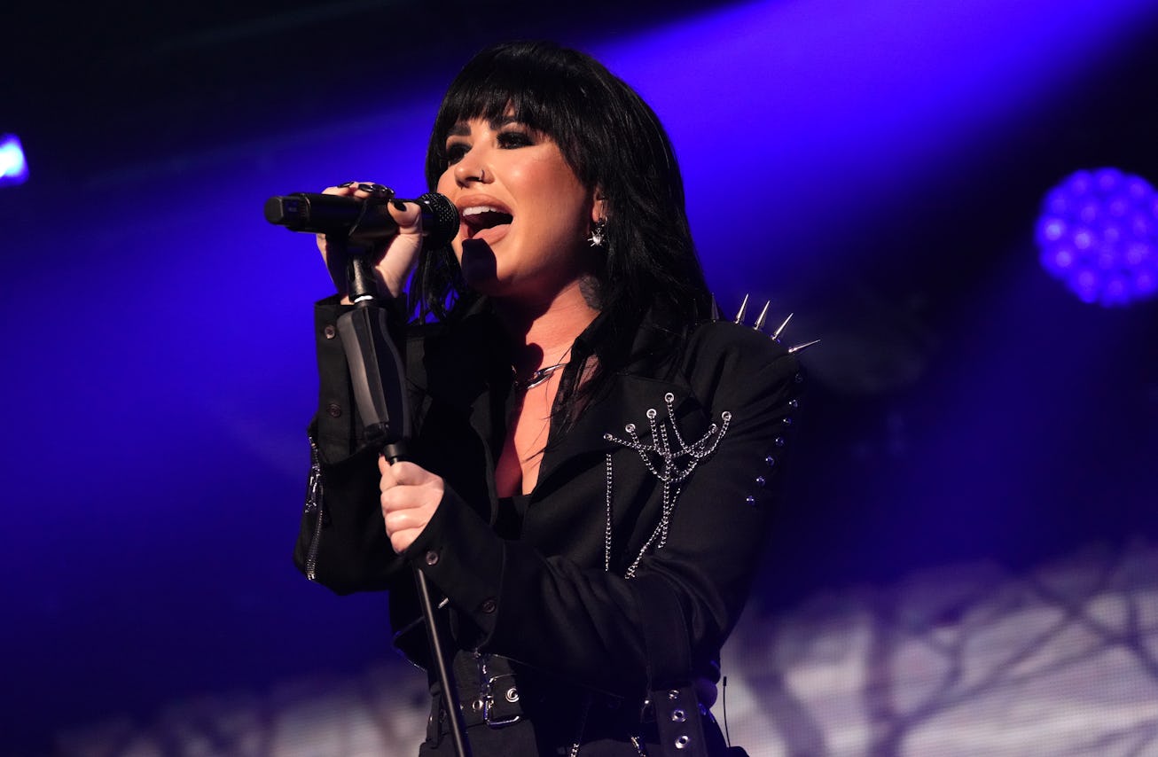 NEW YORK, NEW YORK - DECEMBER 09: Demi Lovato performs onstage at the iHeartRadio Z100’s Jingle Ball...