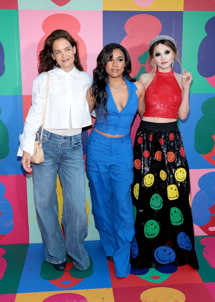 Katie Holmes, Ariana DeBose and Stacey Bendet attend Camp Pride 