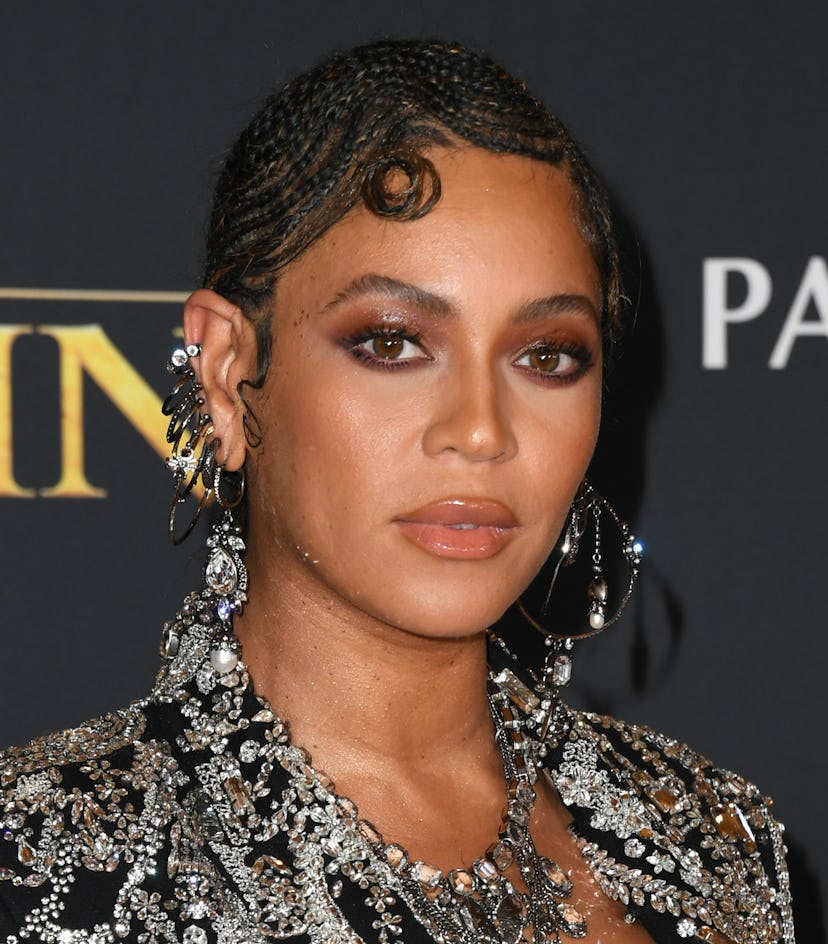 Beyonce cartilage piercings at Lion King premiere