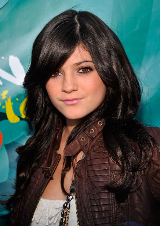Kylie Jenner side bangs in 2009