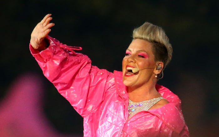 LONDON, ENGLAND - JUNE 24:  P!NK performs at BST Hyde Park Festival 2023 at Hyde Park on June 24, 20...