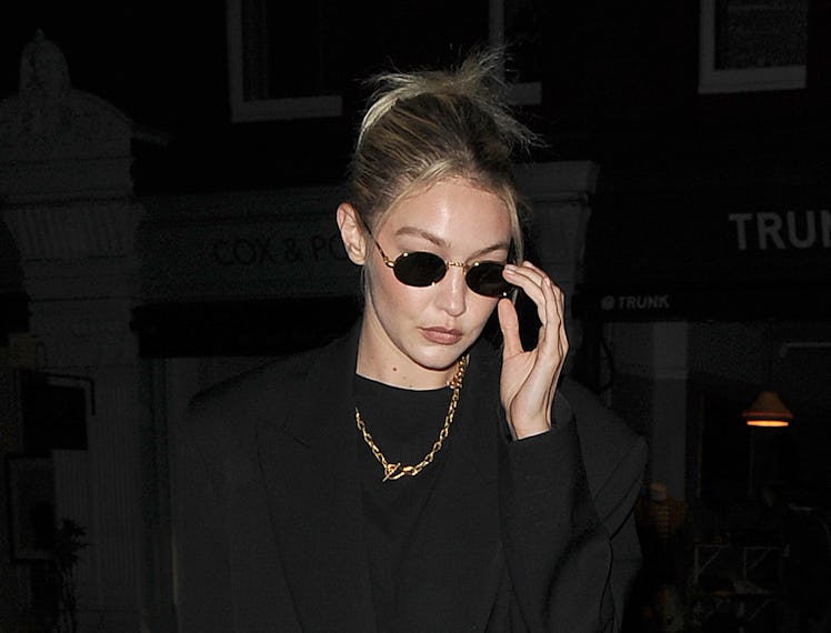 Gigi Hadid is seen arriving at the Chiltern Firehouse on June 6, 2023 in London.