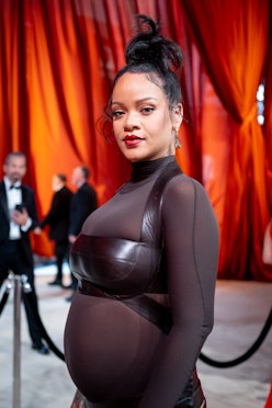 Pregnant Rihanna Wears Full Leather Look on Date Night with A$AP