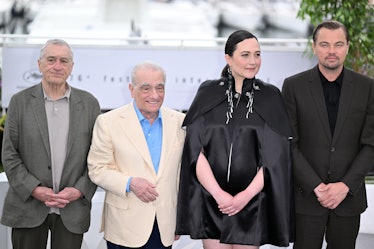 CANNES, FRANCE - MAY 21: (L-R) US actor Robert de Niro, US director Martin Scorsese, US actress Lily...