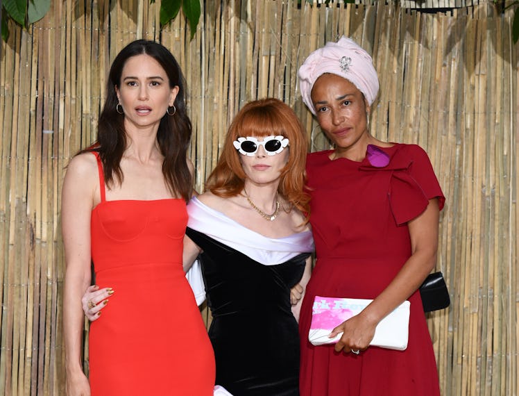 LONDON, ENGLAND - JUNE 27: EDITORIAL USE ONLY (L-R) Katherine Waterston, Natasha Lyonne and Zadie Sm...