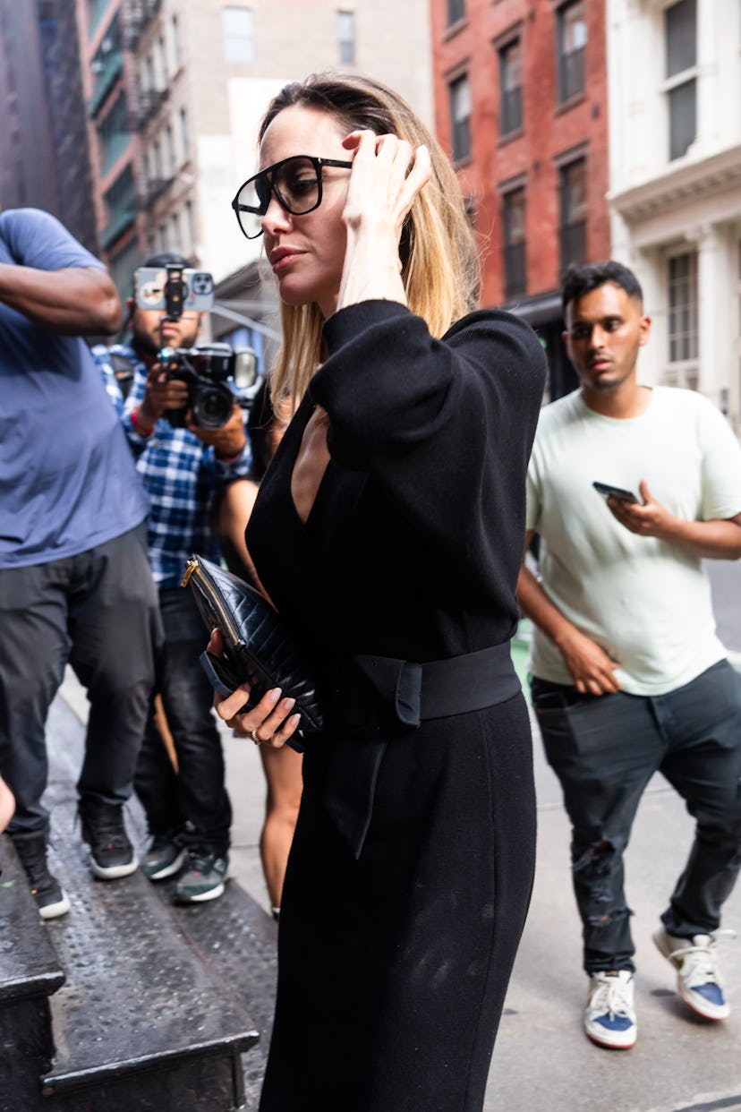 NEW YORK, NEW YORK - JUNE 28:  Angelina Jolie is seen in SoHo on June 28, 2023 in New York City. (Ph...
