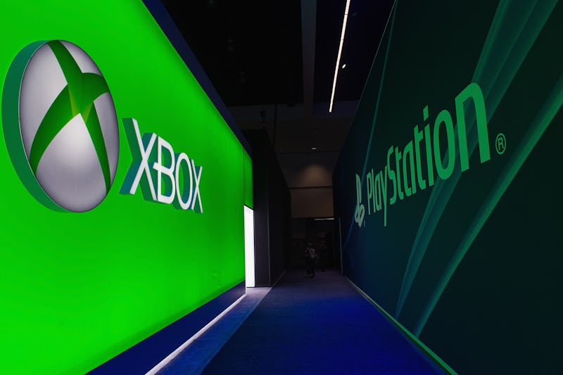 LOS ANGELES, CA - JUNE 11: General atmosphere at the Xbox and PlayStation booth during the Electroni...