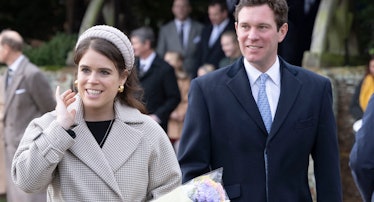Princess Eugenie and Jack Brooksbank attend the Christmas Day service.