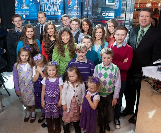 NEW YORK, NY - MARCH 11:  The Duggar family visits "Extra" at their New York studios at H&M in Times...