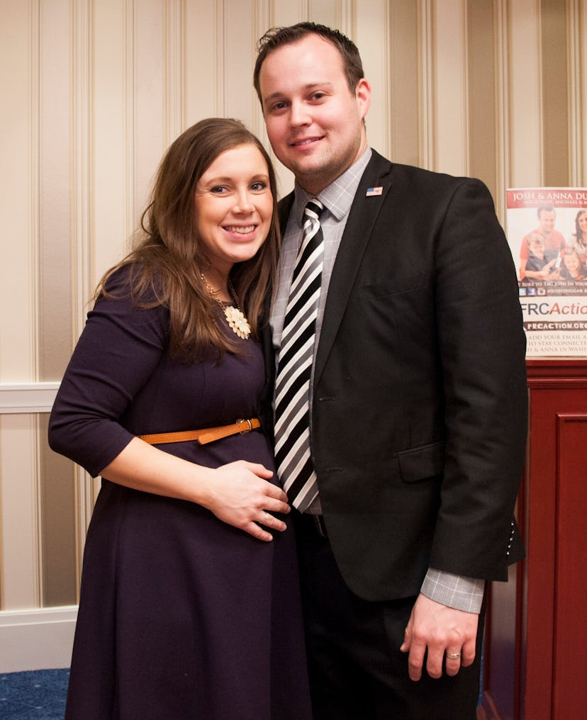 NATIONAL HARBOR, MD - FEBRUARY 28: Anna Duggar and Josh Duggar pose during the 42nd annual Conservat...