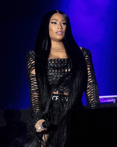 NEW YORK, NEW YORK - SEPTEMBER 23: Nicki Minaj performs during Rolling Loud at Citi Field on Septemb...