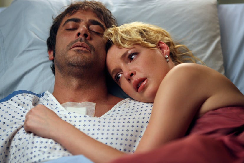 Jeffrey Dean Morgan and Katherine Heigl on ‘Grey’s Anatomy.’ Photo via Getty Images